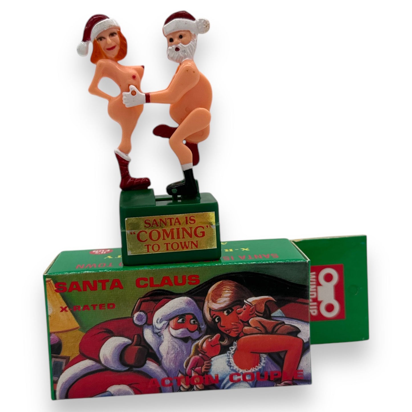 Kinky Pleasure - Grappige Wind-Up Kerstman "Santa Is Coming" - Ideaal Cadeau Onder de Kerstboom