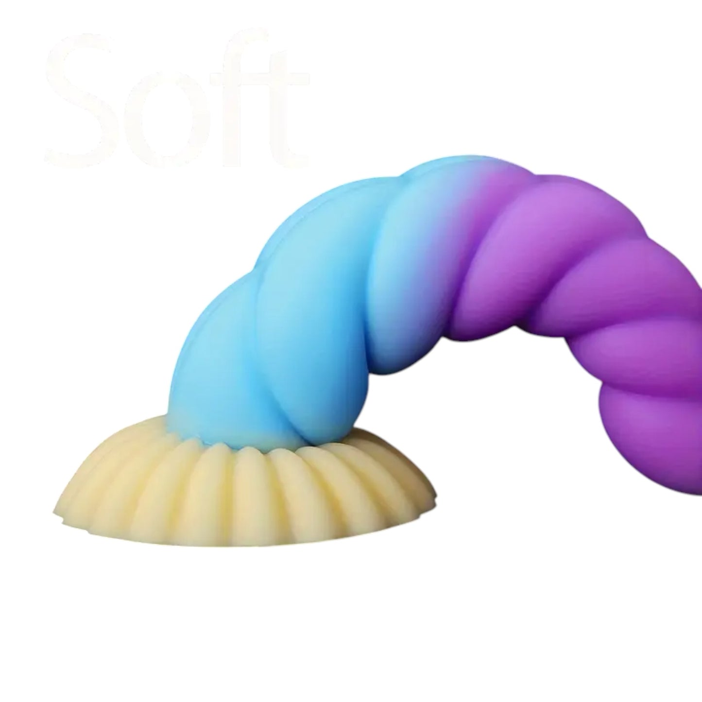 XXLtoys - Unicorn Spiral Silicone Dildo – Medium (17.6cm)