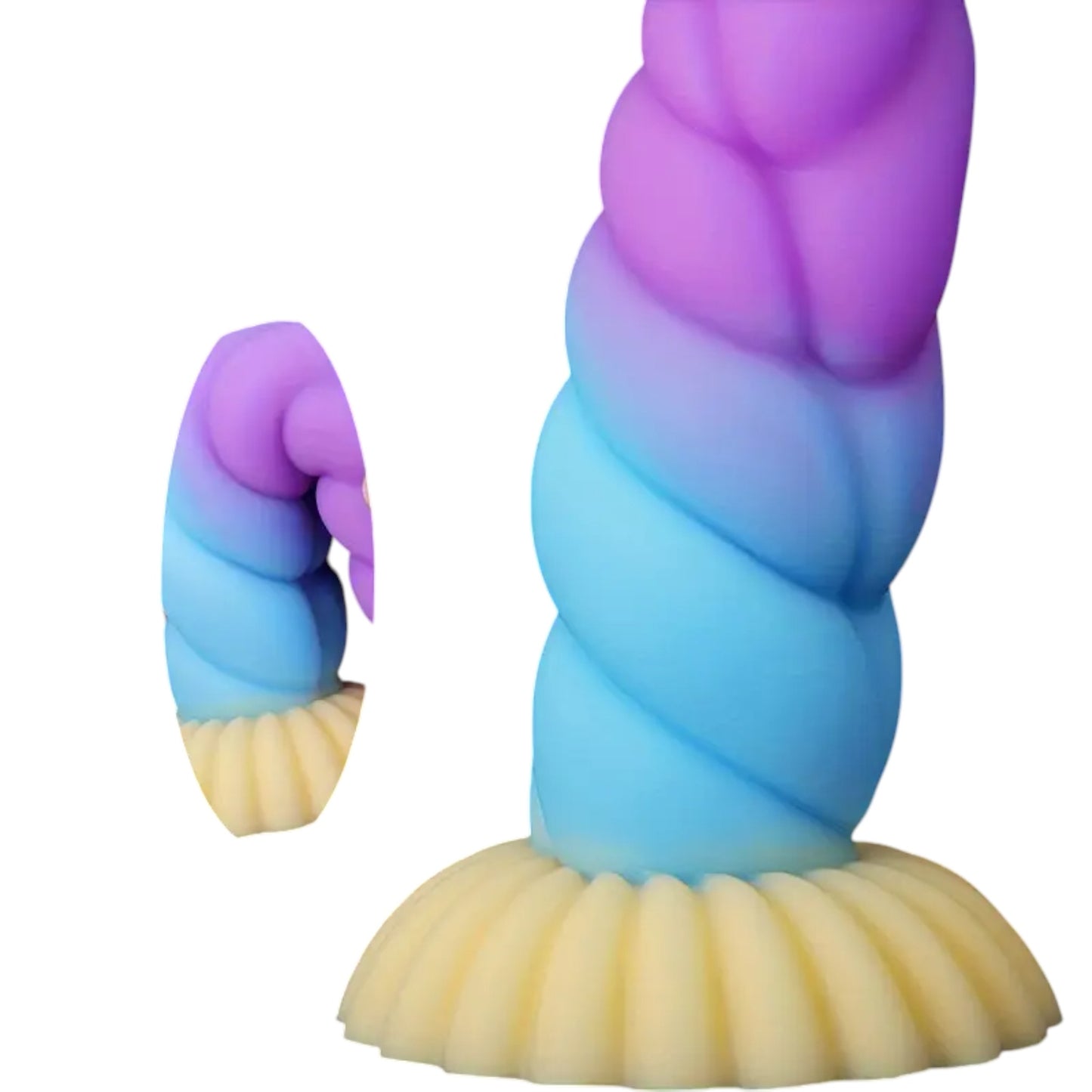 XXLtoys - Unicorn Spiral Silicone Dildo – Medium (17.6cm)