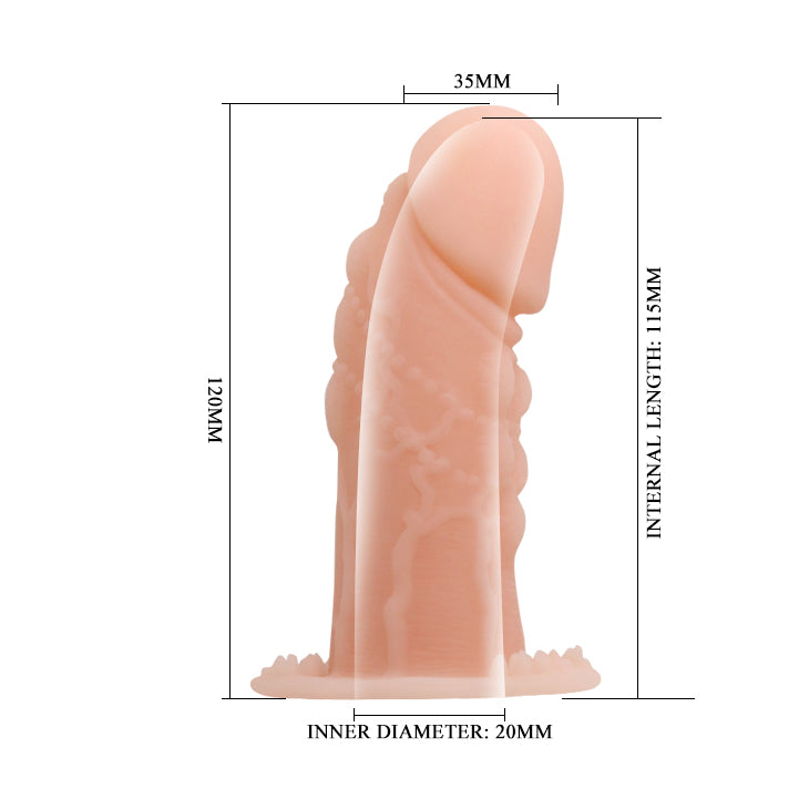 Baile - BI-016003 - Penis Wolftooth Sleeve&nbsp; 12 Cm&nbsp;