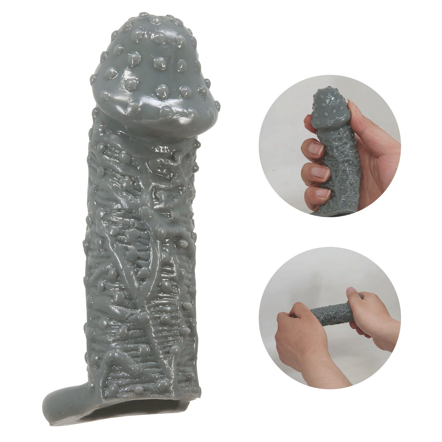 Baile - BI-016013-2 - Penis Sleeve Black 13 Cm Inner Dia 4 Cm - Extender