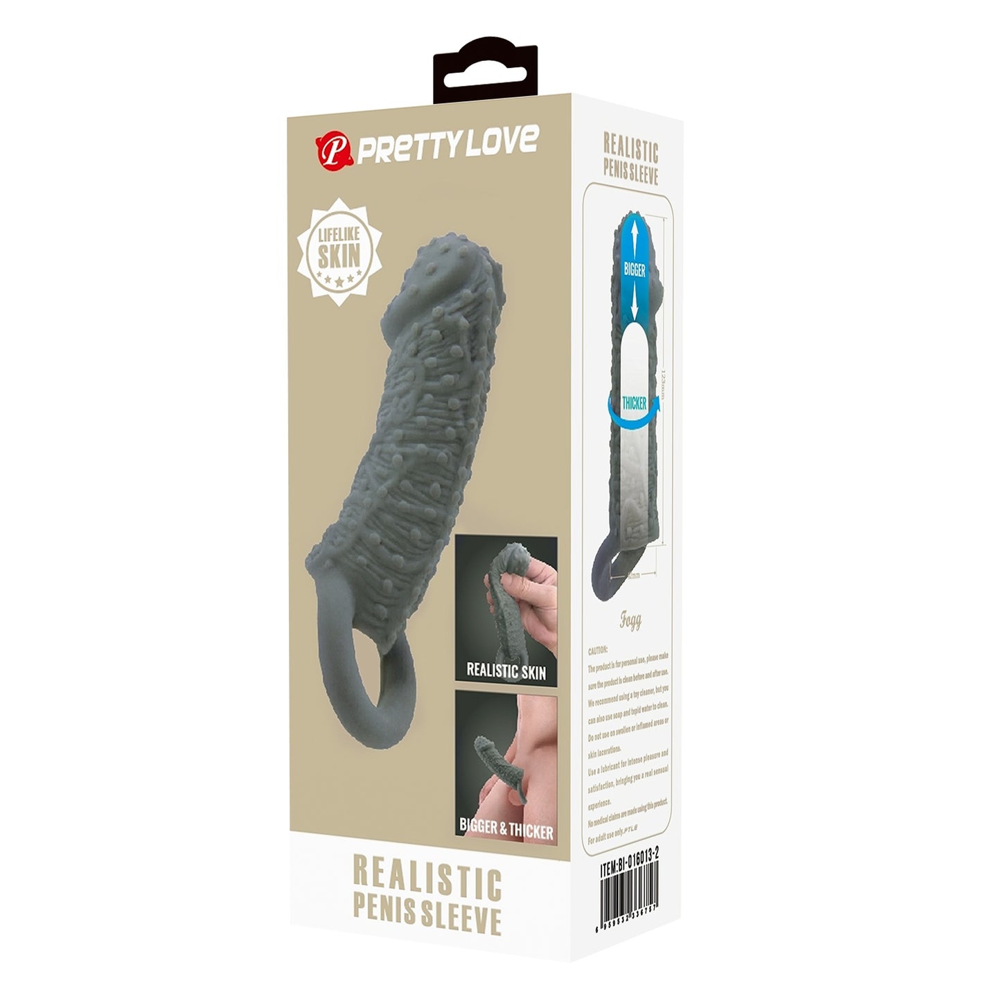Baile - BI-016013-2 - Penis Sleeve Black 13 Cm Inner Dia 4 Cm - Extender