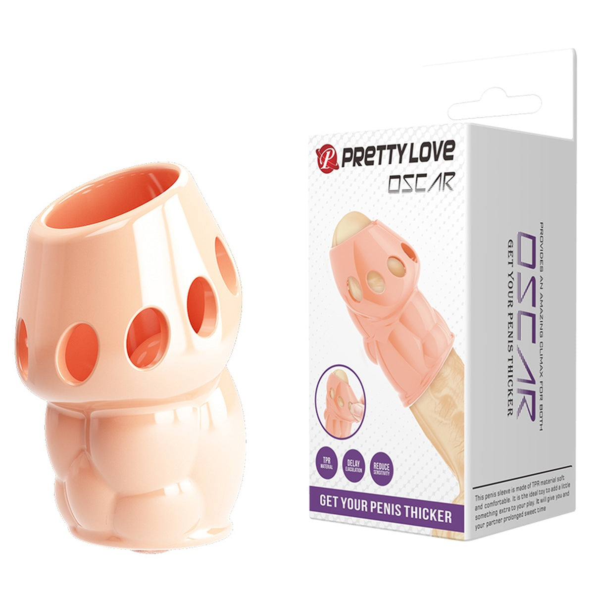 Pretty Love - Oscar - Penis Sleeve - Huidskleur