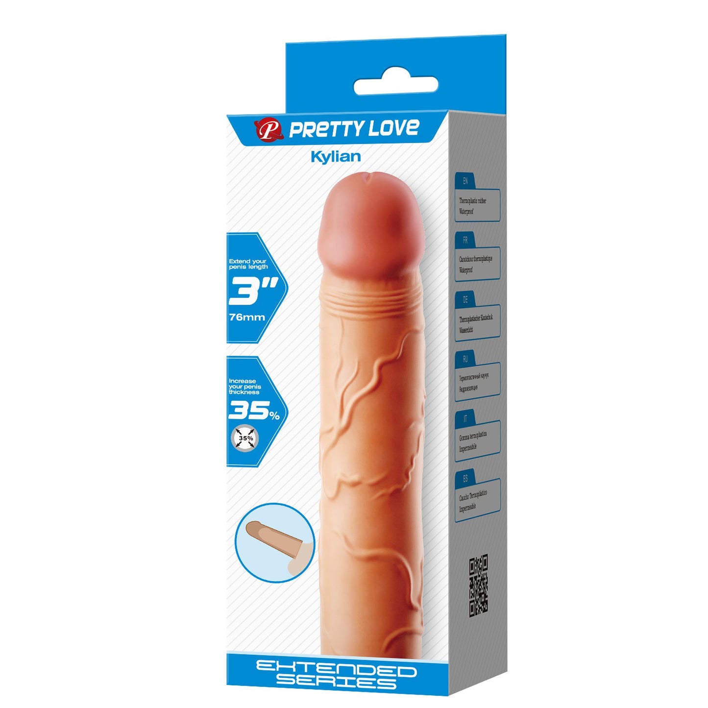 PRETTY LOVE Kylian Flesh Extension Sleeve – Verlengt tot 7,6 cm