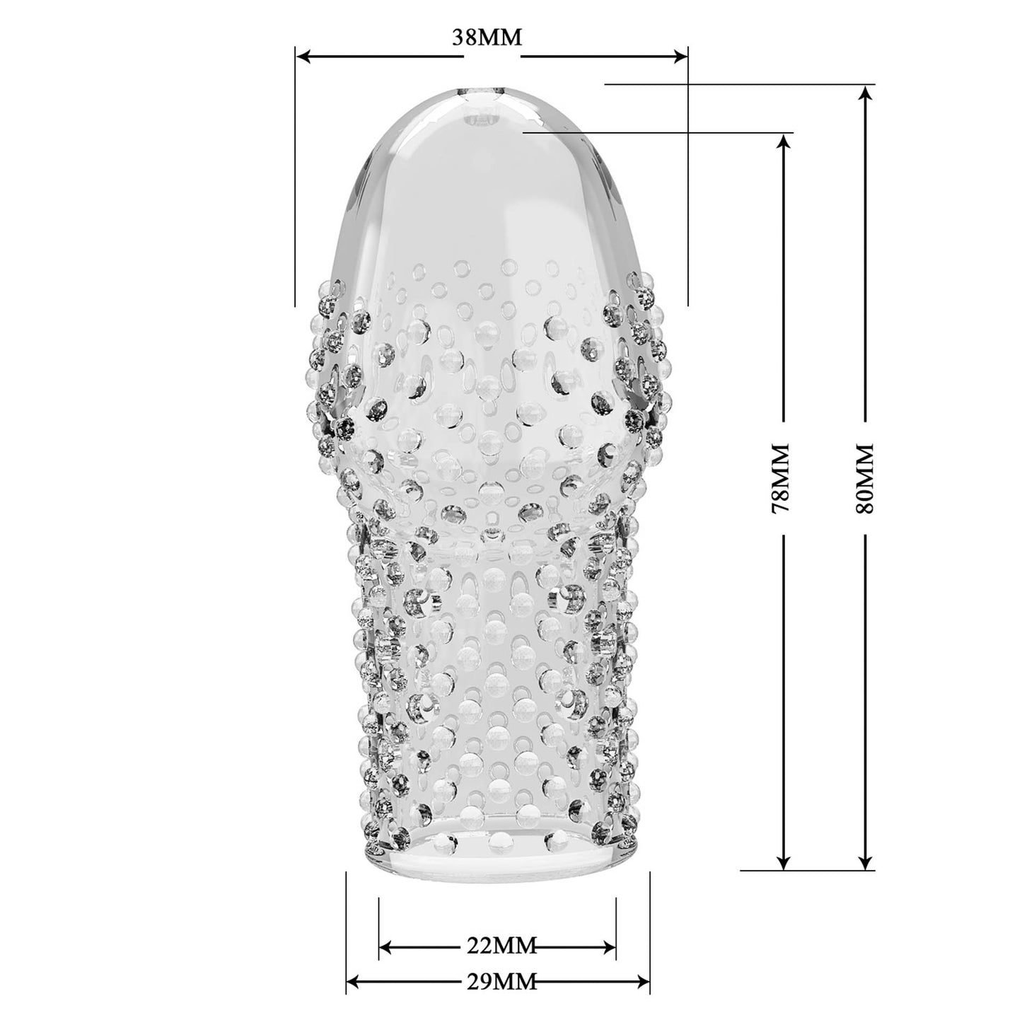 Pretty Love Becks Penis Sleeve – Flesh – Elastische Penissleeve voor Stevigere Erecties en Langdurig Plezier