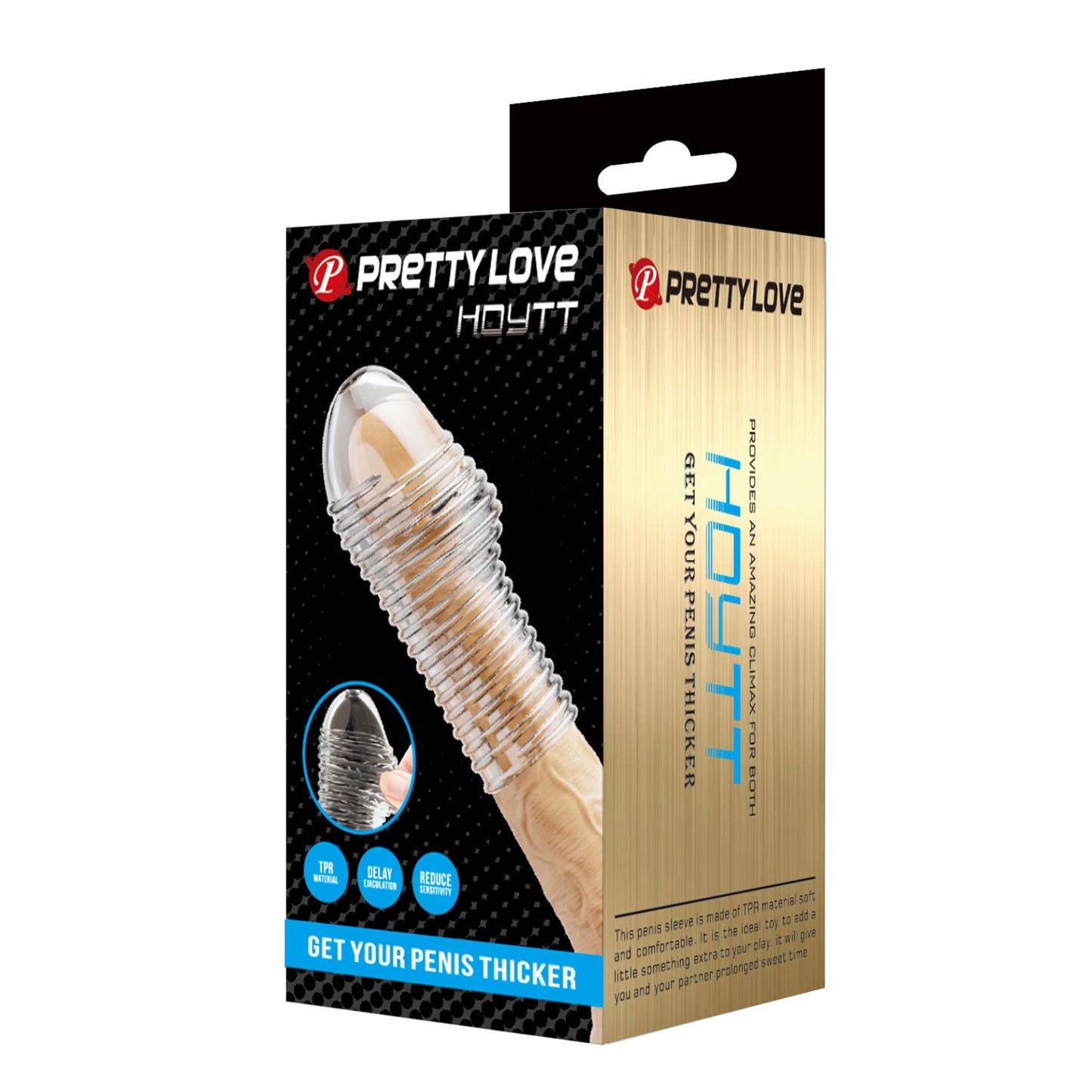 Pretty Love BI-026291M Huel Penis Sleeve – Huidskleur – Flexibele sleeve