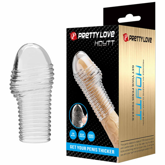 Pretty Love BI-026291M Huel Penis Sleeve – Huidskleur – Flexibele sleeve