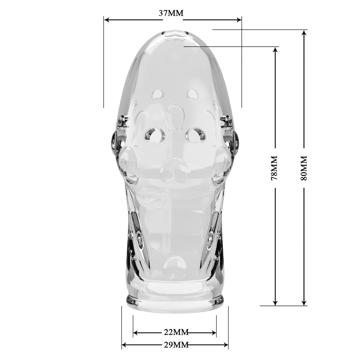 Pretty Love Penis Sleeve Booker – Elastische Penissleeve voor Stevigere Erecties en Langere Prestaties