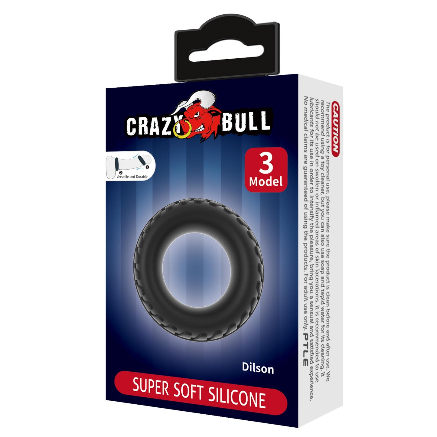 PRETTY LOVE Crazy Bull Dilson Penis Ring – Sterkere Erectie & Meer Uithoudingsvermogen