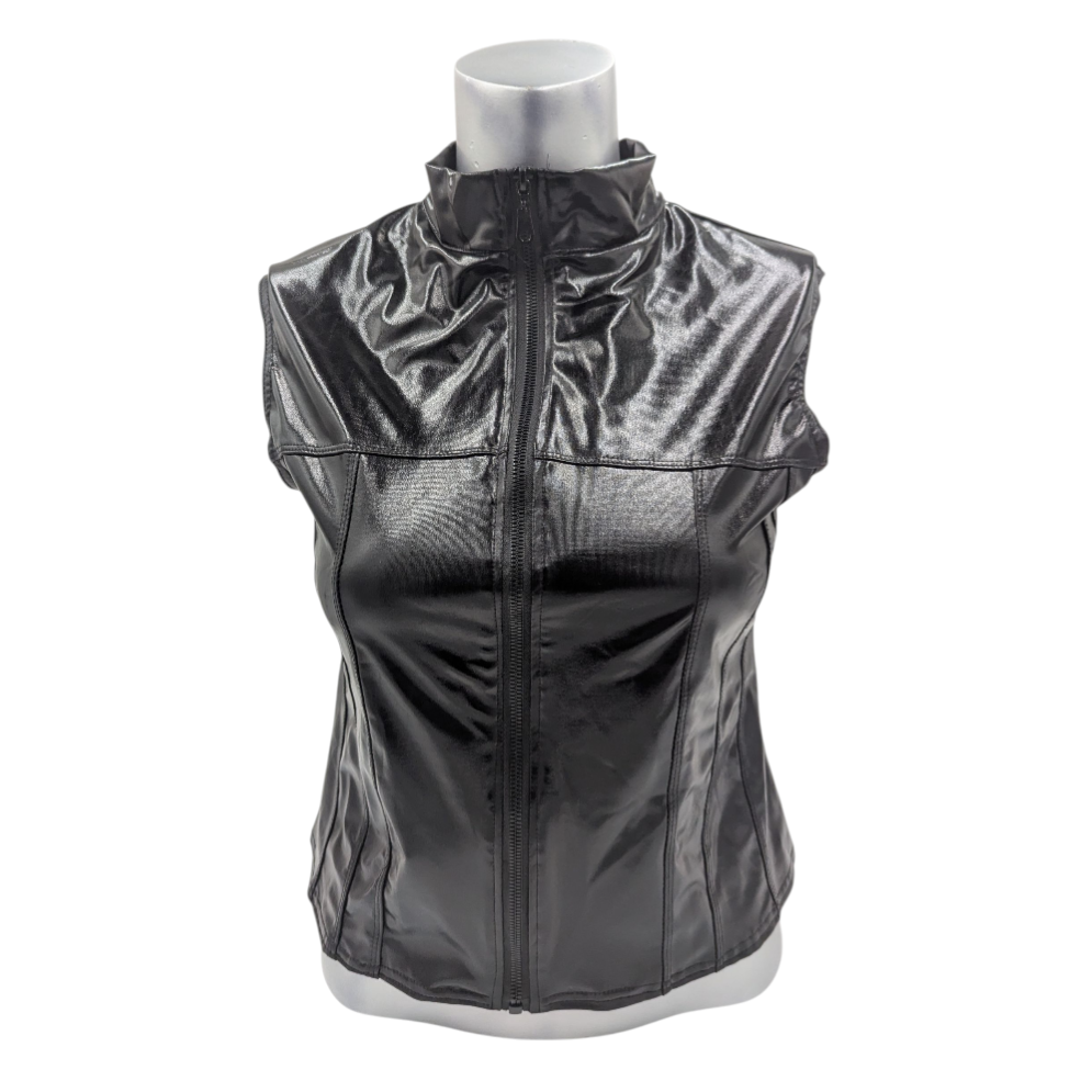 Glossy Kinky Bodywarmer With Zipper Mix 4 Pack - 4 Different Colours