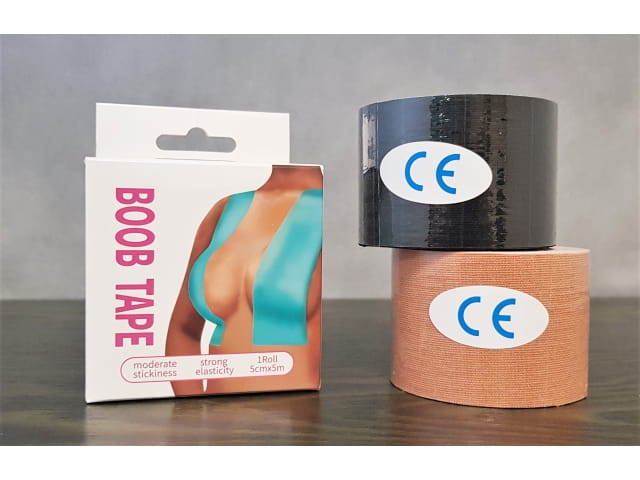 Boobtape 5 M x 5 Cm - Skin Colour - Neckline Bust Lifting Tape - Ready For Your Breast Lift ?