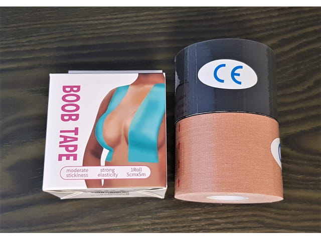 Boobtape 5 M x 5 Cm - Skin Colour - Neckline Bust Lifting Tape - Ready For Your Breast Lift ?