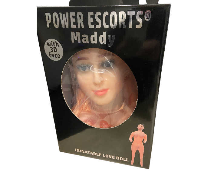 Power Escorts Maddy Mega Grote Opblaaspop Met 3D Gezicht 3D Tieten