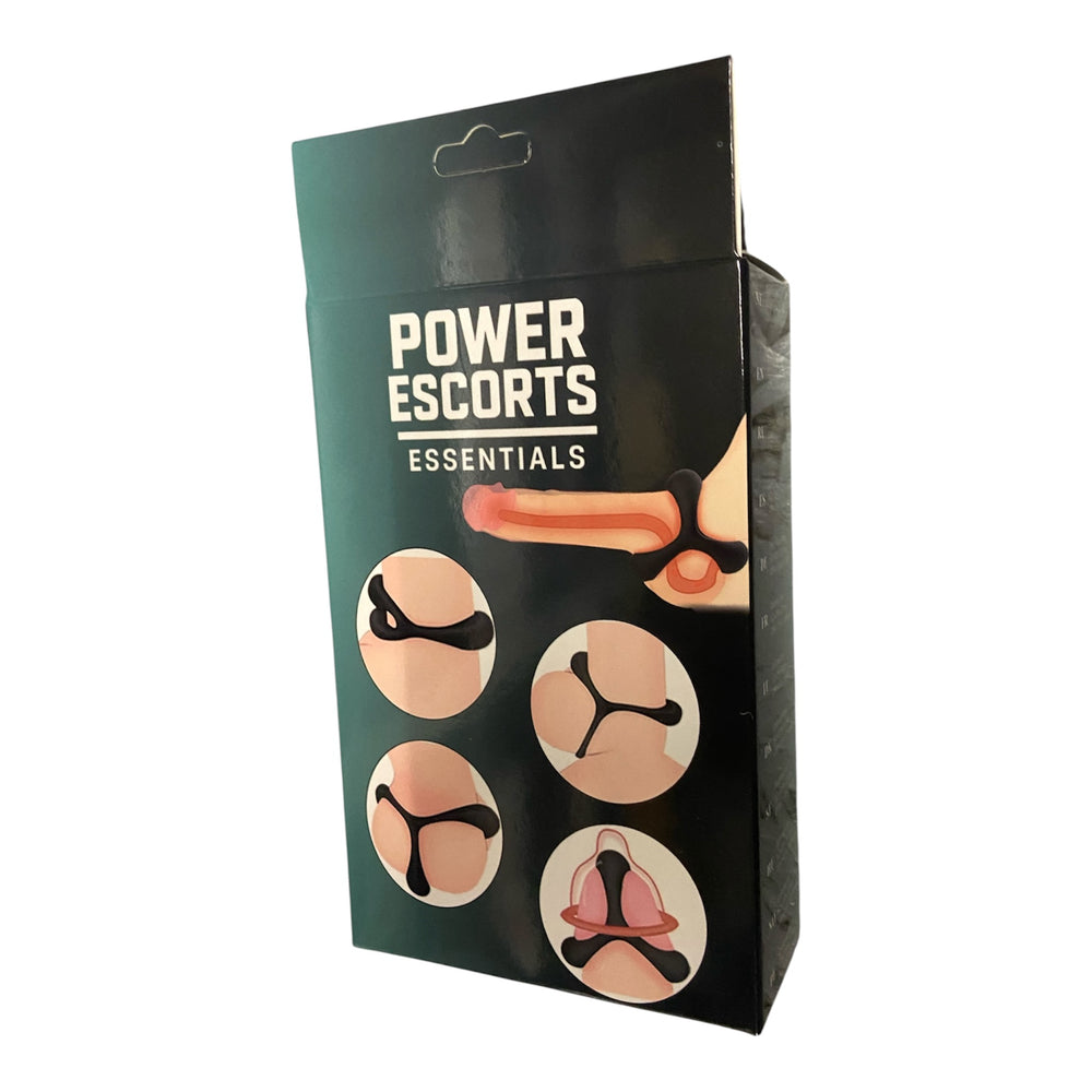 Power Escorts - 3-in-1 Cockring – Super Flexibel – Colour Box