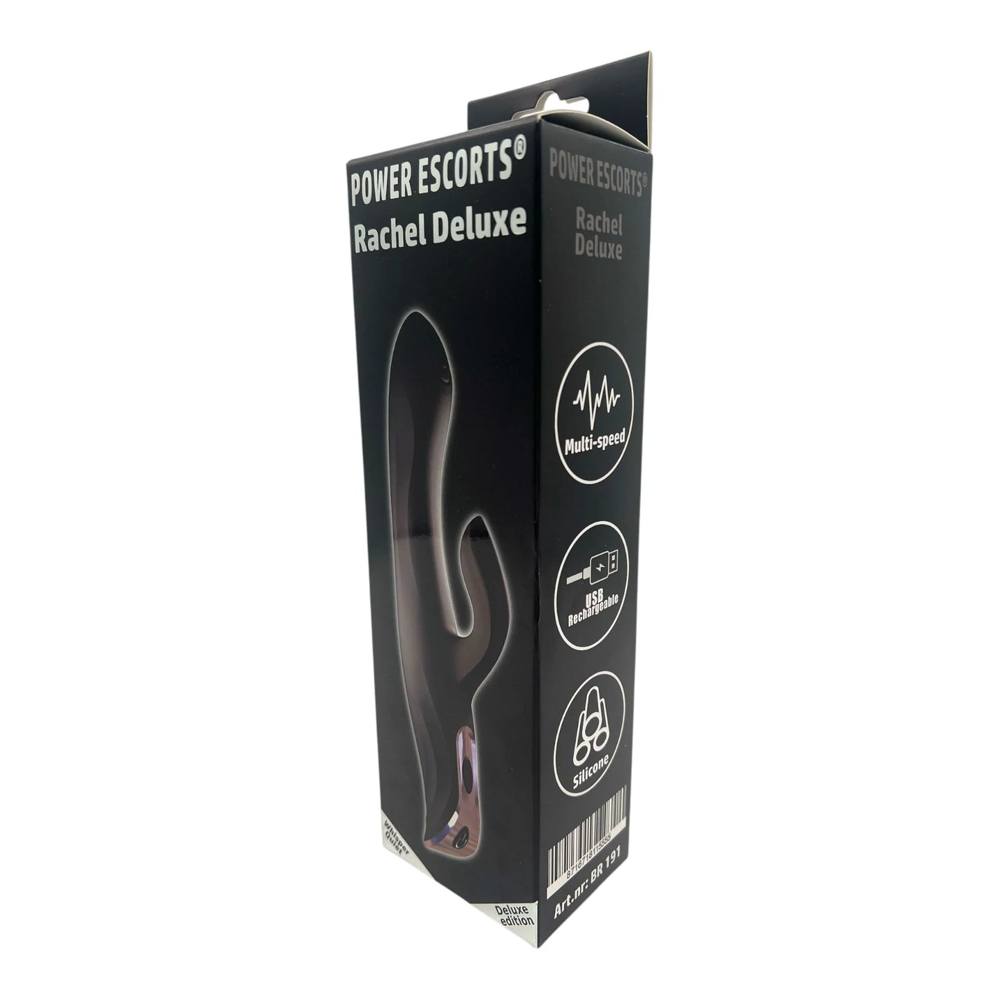 Power Escorts - Rachel Deluxe Design Multi-Speed Vibrator - Black