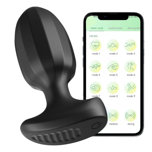 Power Escorts - Remote Vibrating Plug - App Controled - Silicone