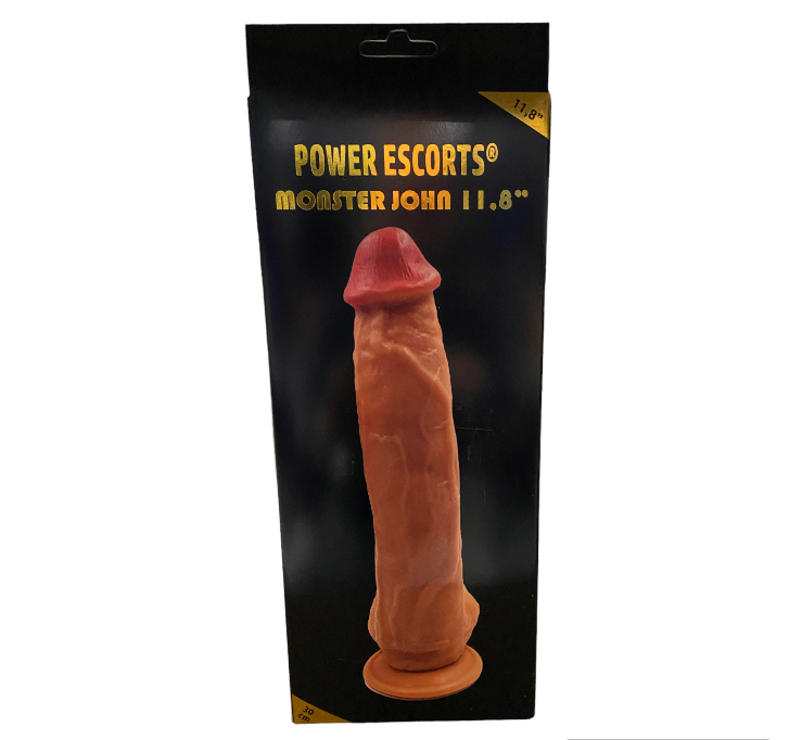 Power Escorts - BR229 Flesh - Monster John 10,9'' Mega Realistic Dildo 28 CM