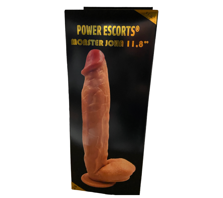 Power Escorts - BR229 Flesh - Monster John 10,9'' Mega Realistic Dildo 28 CM