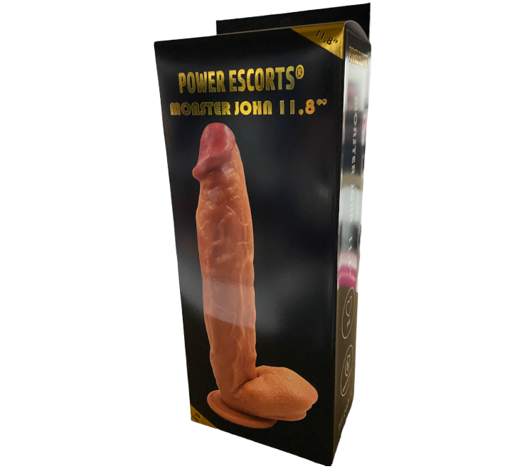 Power Escorts - BR229 Flesh - Monster John 10,9'' Mega Realistic Dildo 28 CM