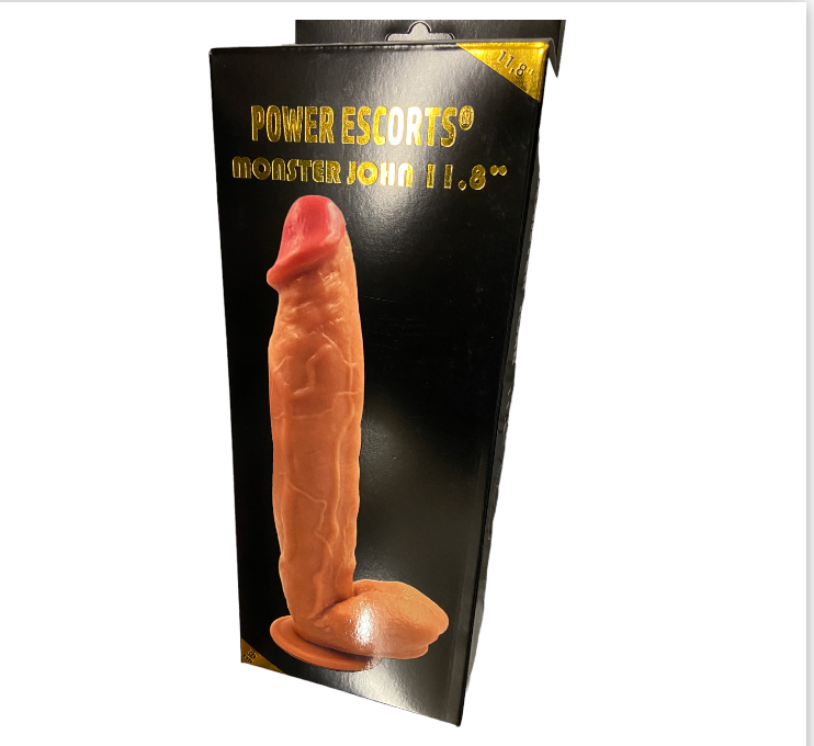 Power Escorts - BR229 Flesh - Monster John 10,9'' Mega Realistic Dildo 28 CM