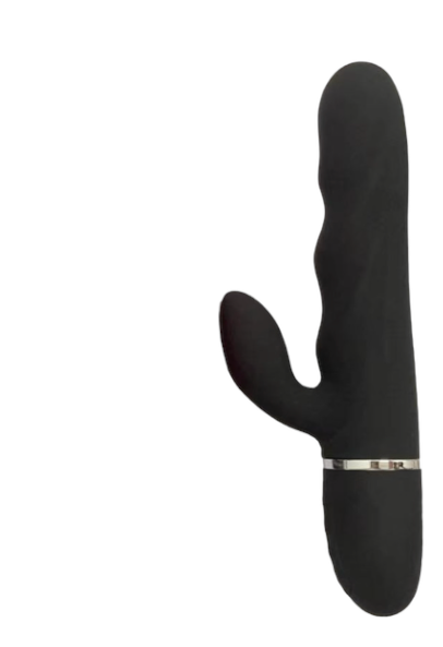 Power Escorts - BR310 - Medici Zwarte G Spot & Clit Stimulator - Silicone - 10 Speed