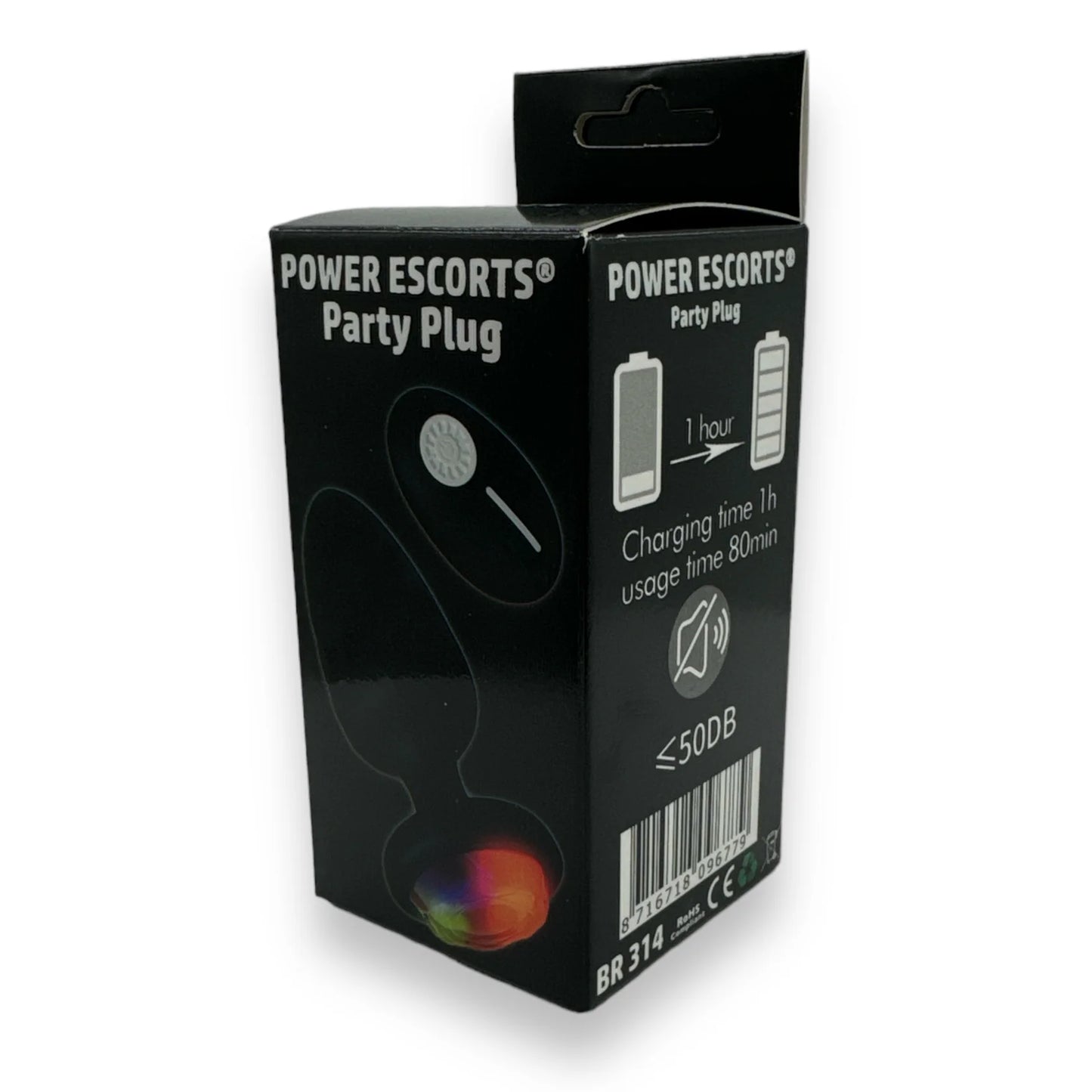 Power Escorts - BR314 - Party Plug -  Remote Plug USB Rechargeable - 10 Functions