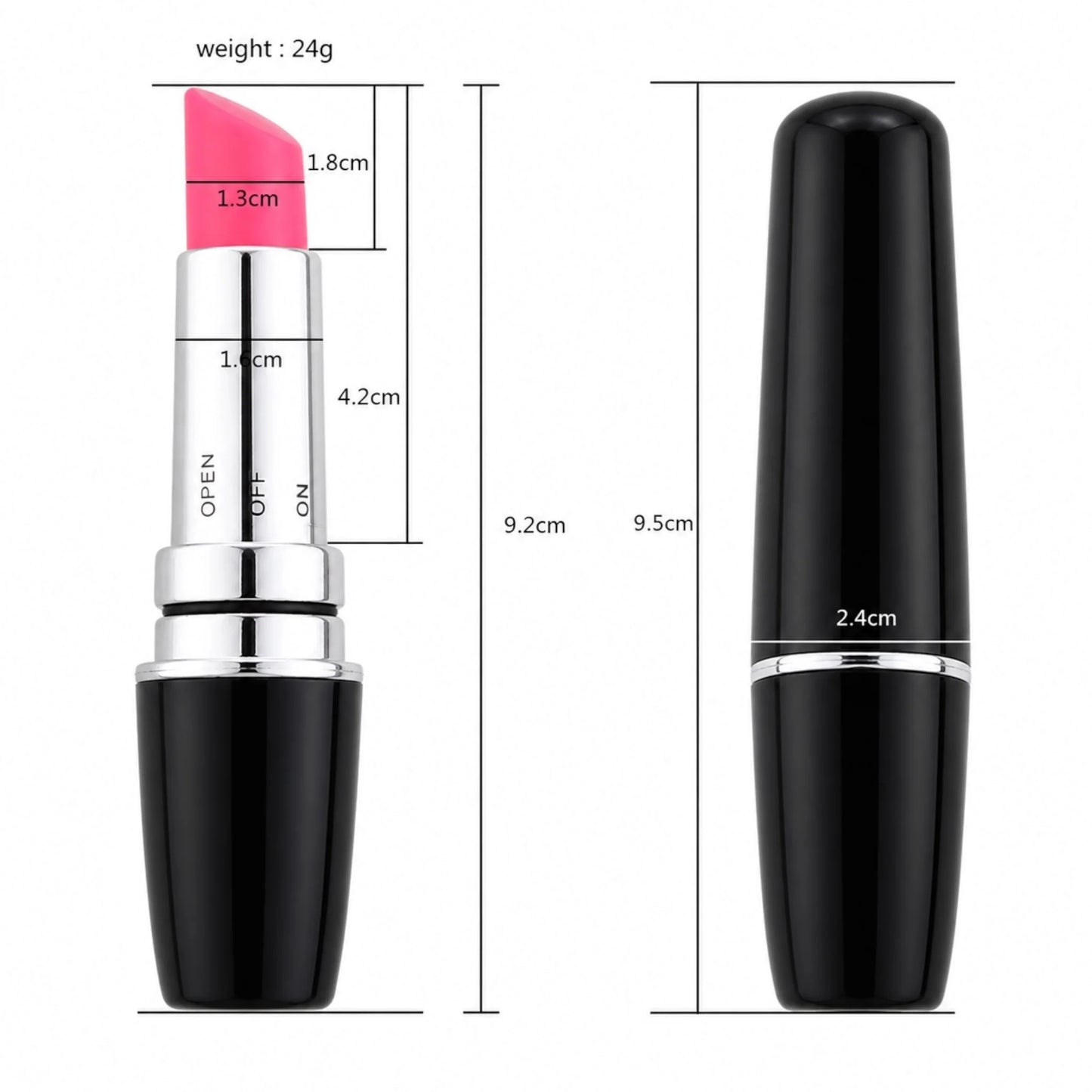 Power Escorts Lipstick Vibrator Rood – Discreet Mini Vibe Compact & Krachtig