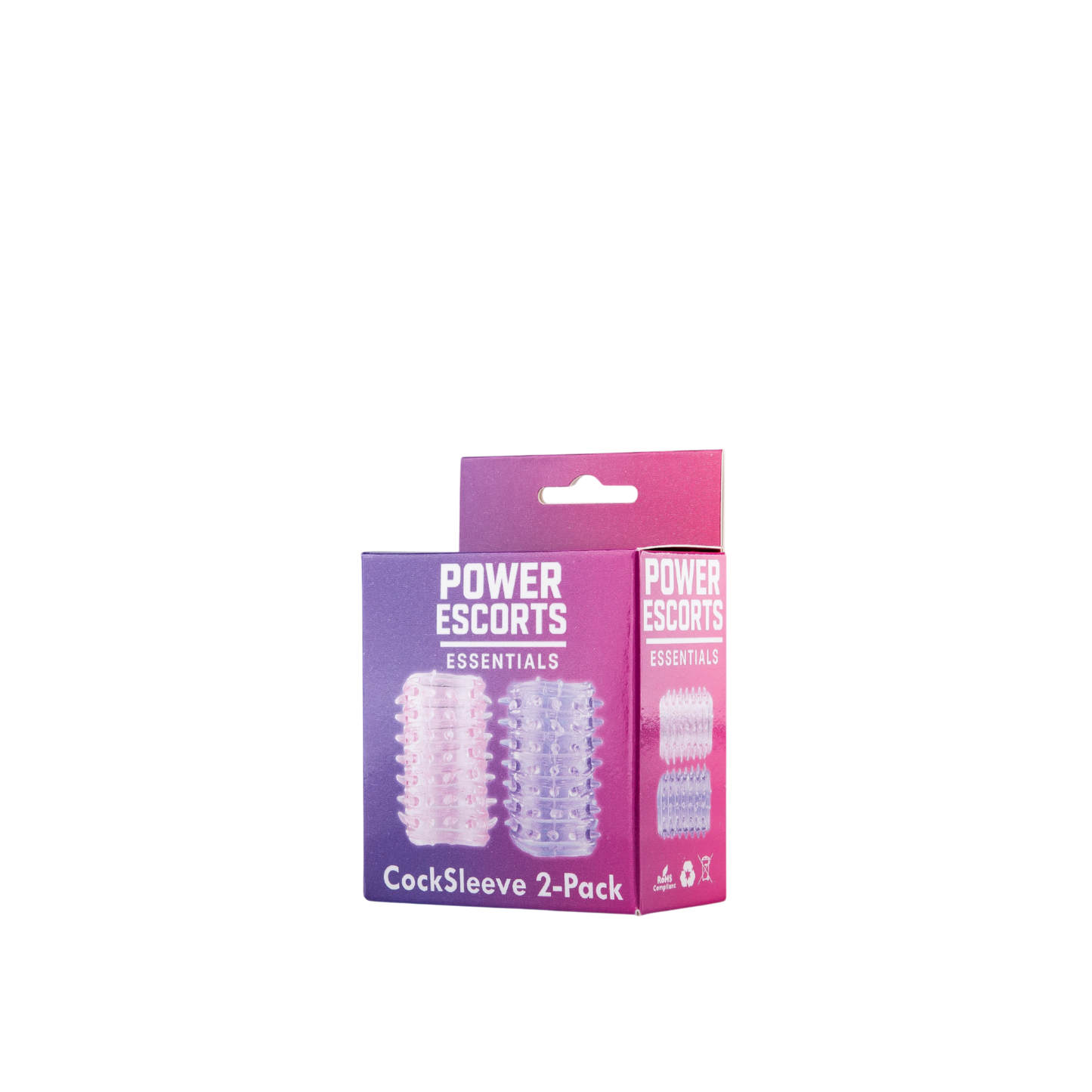 Power Escorts BR338 Penis Sleeve 2 Pack – Roze Paarse Penishoezen – Verdikking en Extra Stimulatie (Copy)