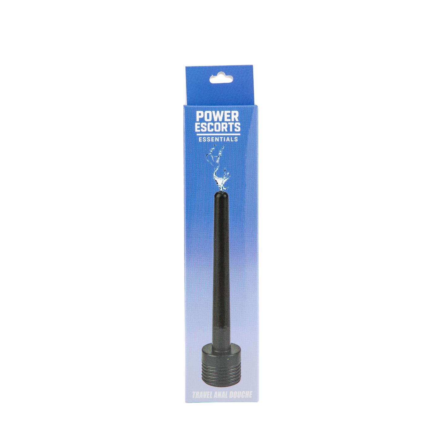 Power Escorts - Travel Anal Cleaner Douche Tube - Zwart - 15 cm