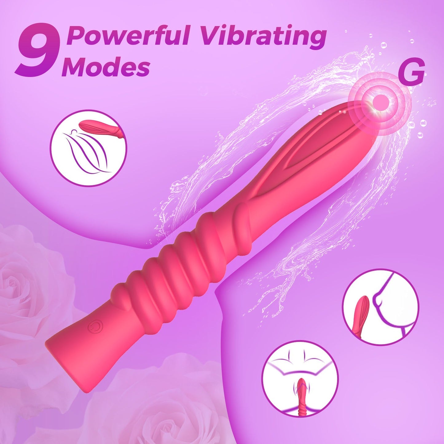 Power Escorts - BR348 - Premium G-Spot Vibrator met Appfunctie – Compact Design