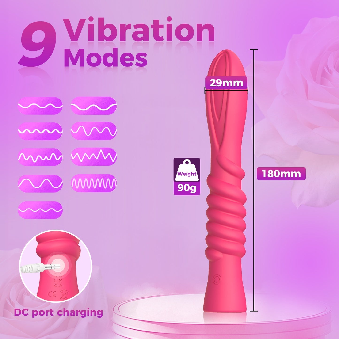 Power Escorts - BR348 - Premium G-Spot Vibrator met Appfunctie – Compact Design