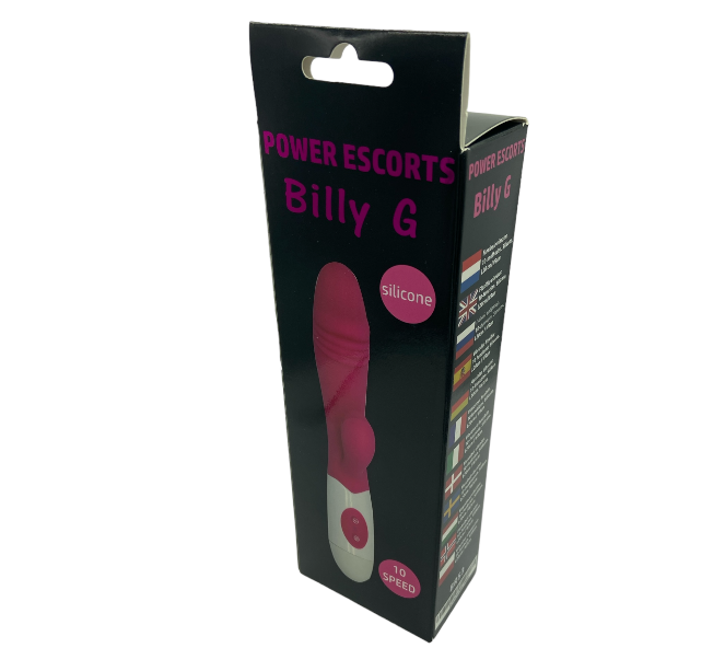 Power Escorts Billy G  Tarzan G Spot Vibrator BR53 - 20 CM  - Roze