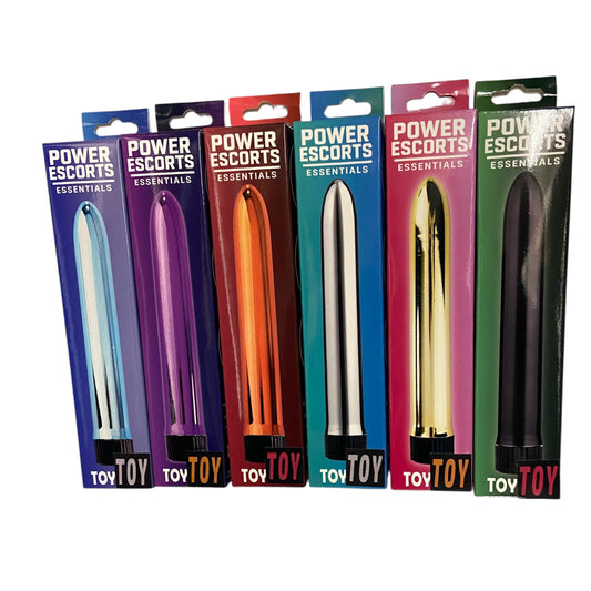 Power Escorts - BR61 - Toy Toy Classic Vibrator - 18 CM - 6 Colours