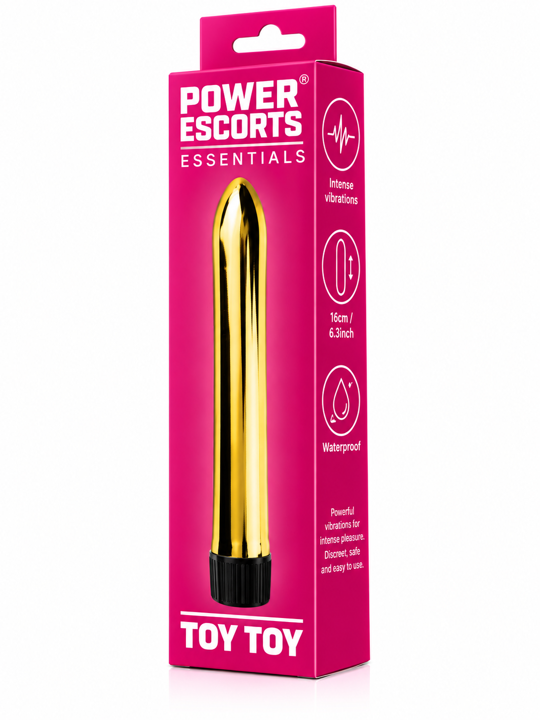 Power Escorts - BR61 - Toy Toy Classic Vibrator - 18 CM - 6 Colours