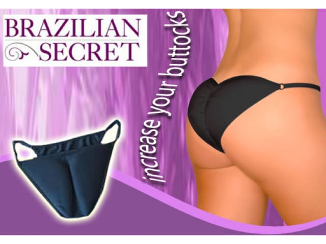 Brazilian Secret - Black Padded Envy Pants - To Enlarge Your Butt