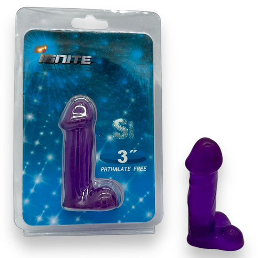 Trendy Deals - 8cm Realistische Mini Dildo - Paars