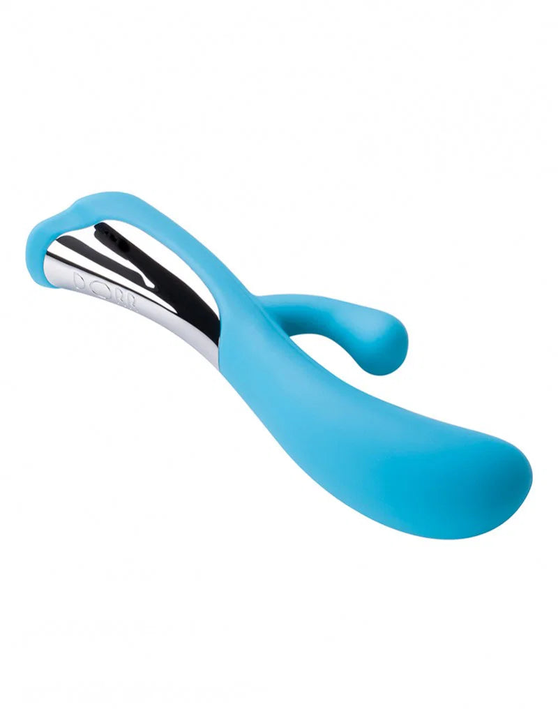 DORR IORA Dual-Action Vibrator – Blauw/Turquoise – Ergonomisch Design