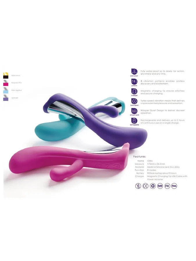 DORR IORA Dual-Action Vibrator – Roze – Ergonomisch Design
