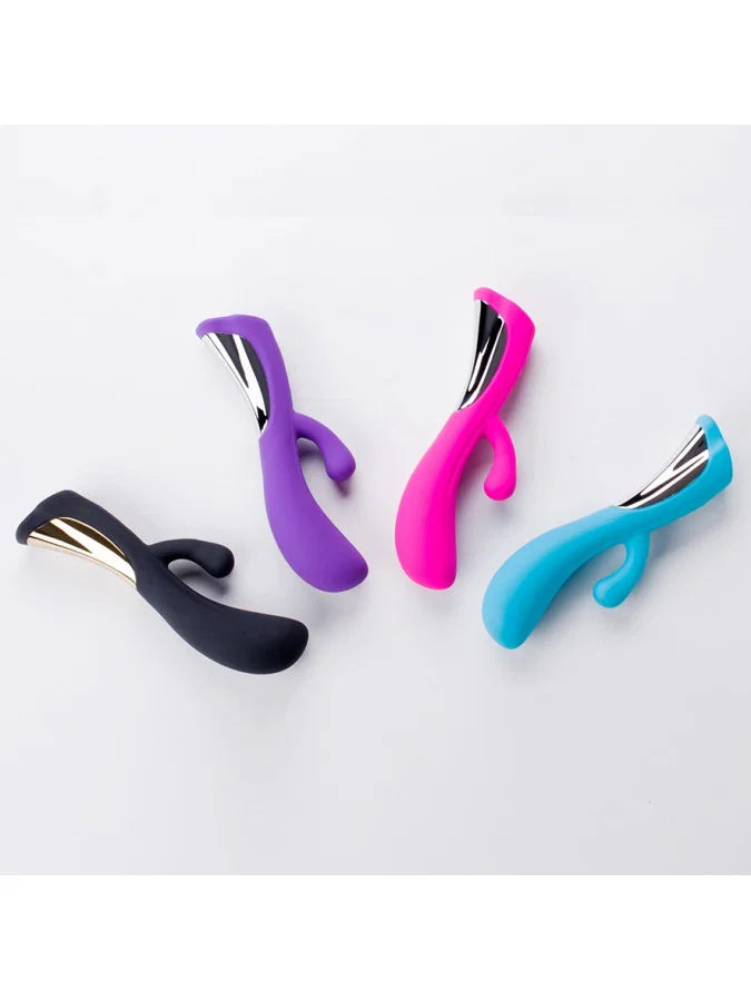 DORR IORA Dual-Action Vibrator – Blauw/Turquoise – Ergonomisch Design