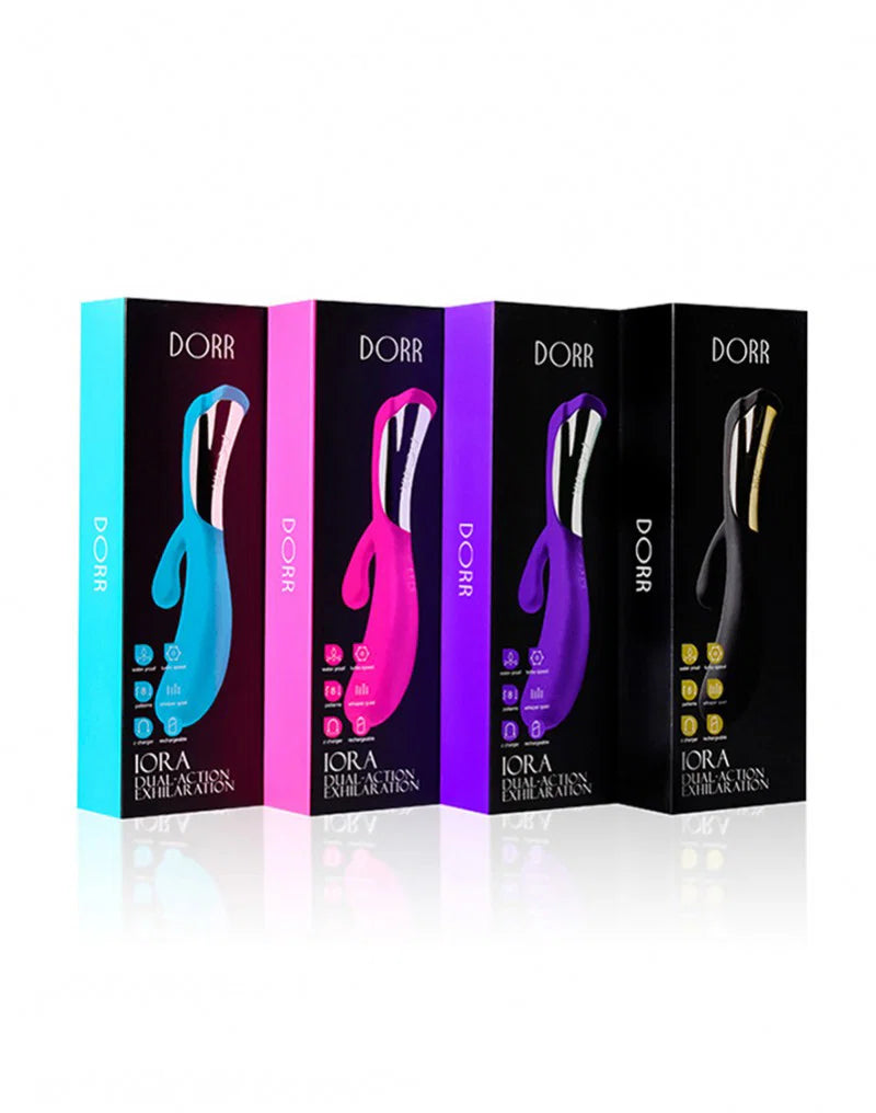 DORR IORA Dual-Action Vibrator – Blauw/Turquoise – Ergonomisch Design
