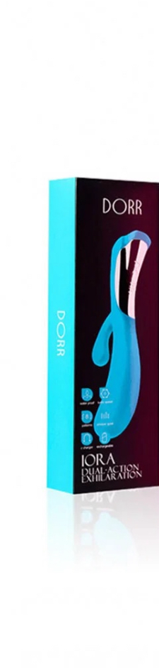 DORR IORA Dual-Action Vibrator – Blauw/Turquoise – Ergonomisch Design