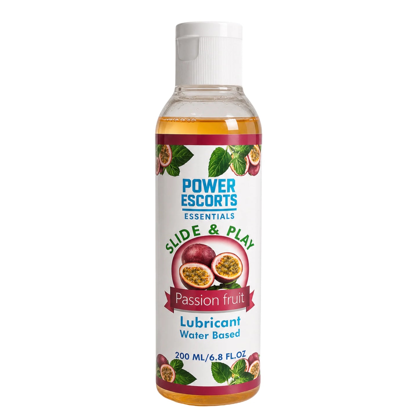 Power Escorts Water-Based Glijmiddel Passie Vrucht 200ml – Hydraterende & Langdurige Personal Lube