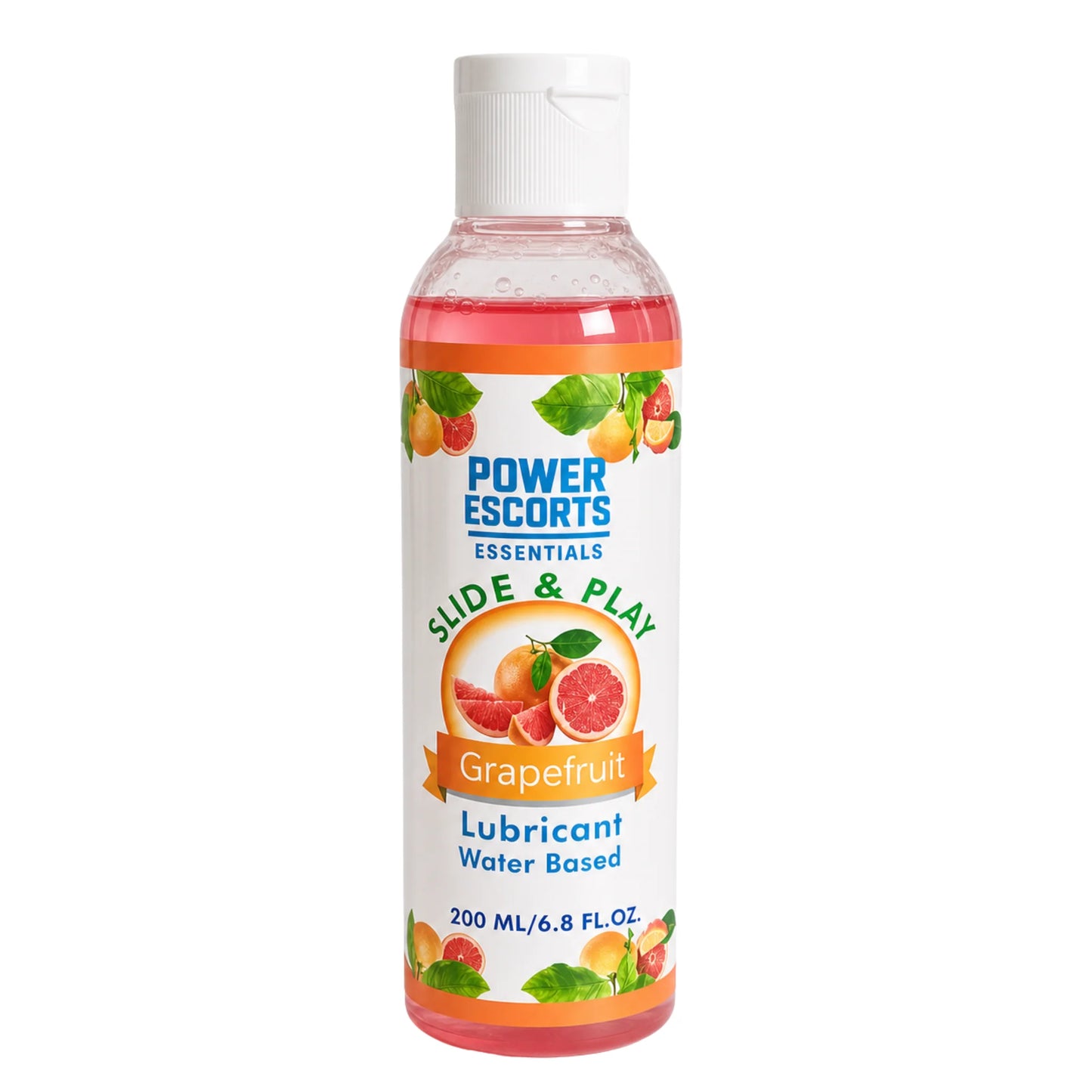 Power Escorts Water-Based Glijmiddel Grapefruit 200ml – Hydraterende & Langdurige Personal Lube