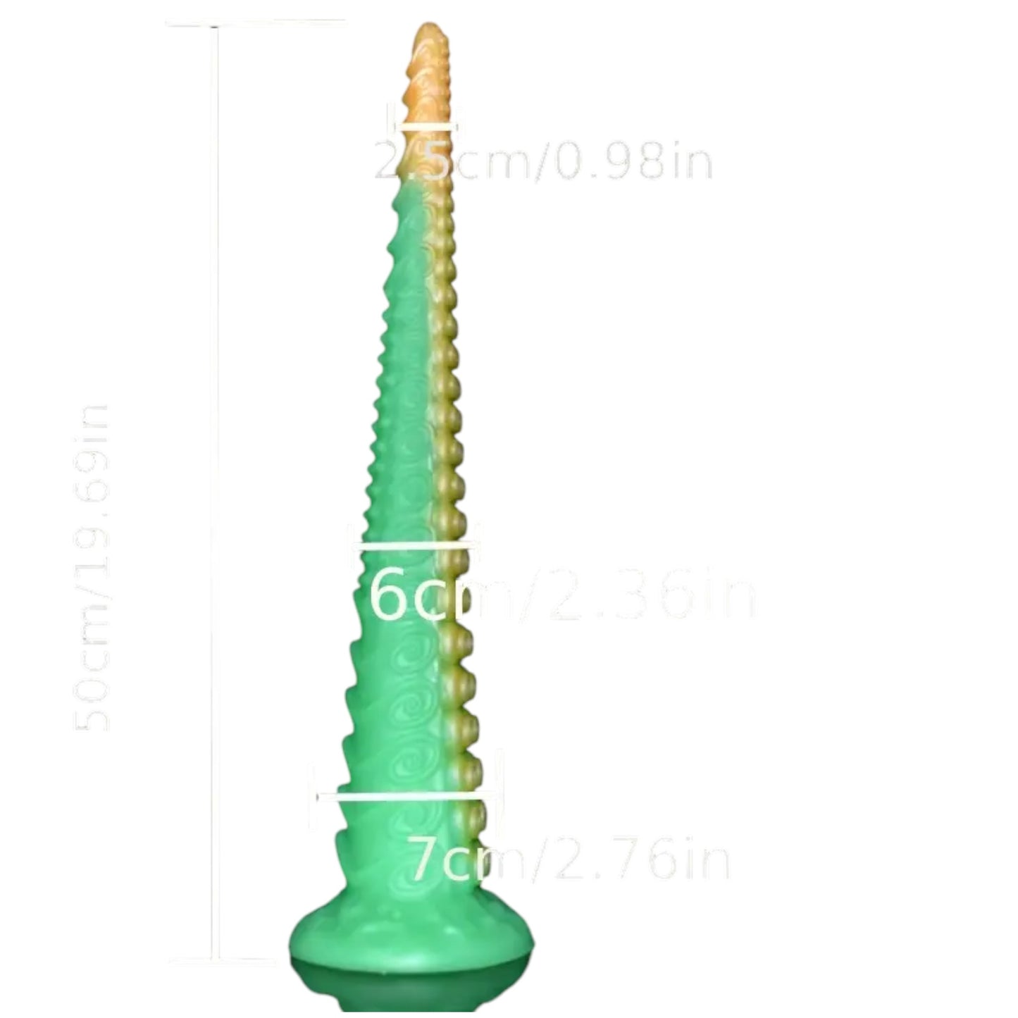 XXLTOYS – Monster Gestructureerde Anale Plug met Sterke Zuignappen – 50 CM