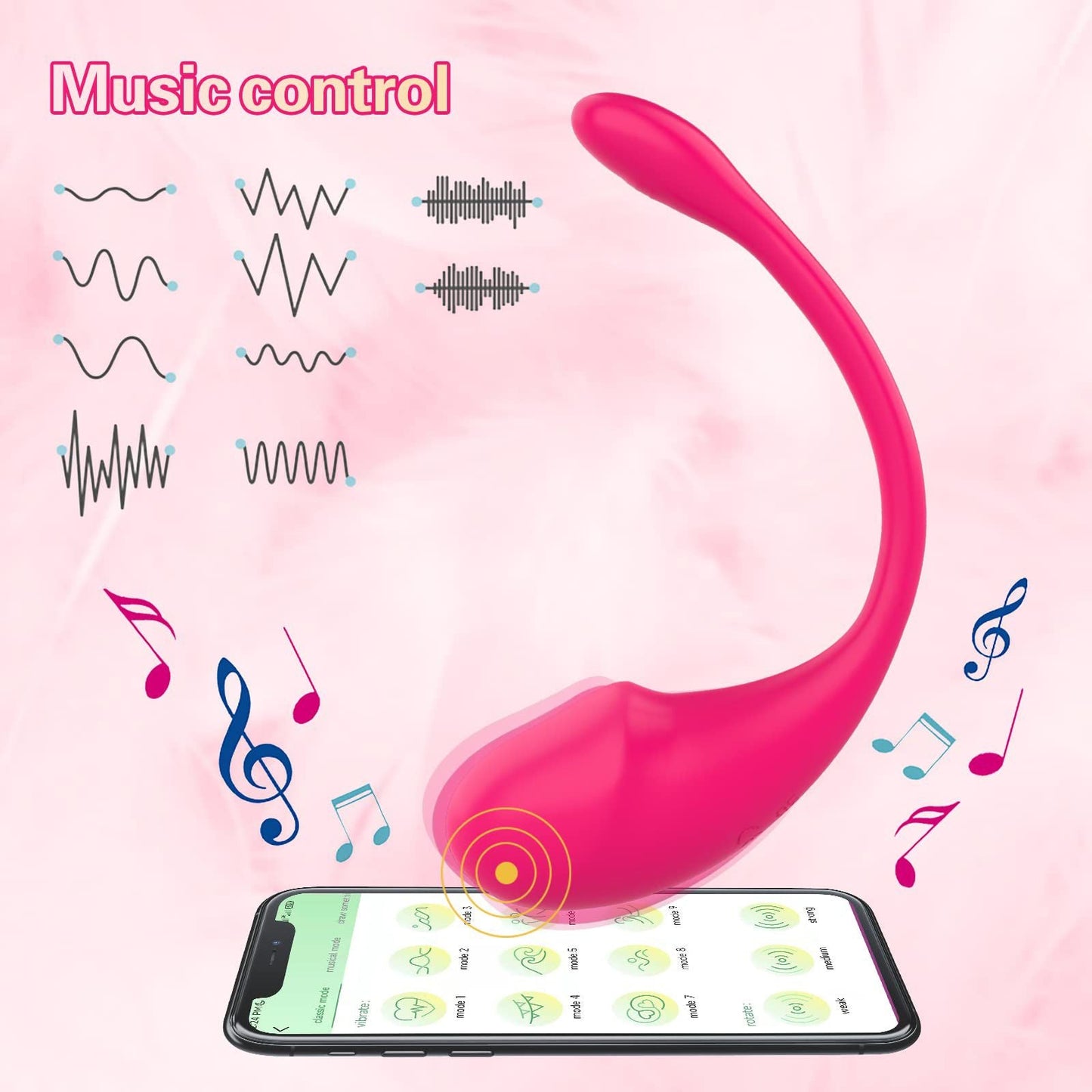 Power Escorts - BR322 - Travel Egg - App Controlled Vibrator - Pink