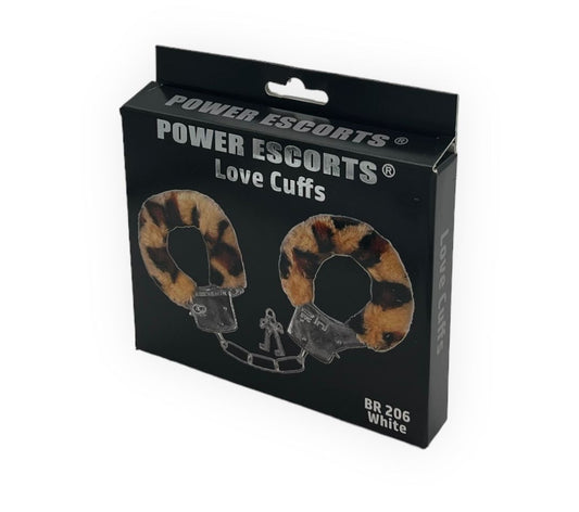 Power Escorts Furry Hand cuffs Leopard - Love Cuffs - BR206 leopard