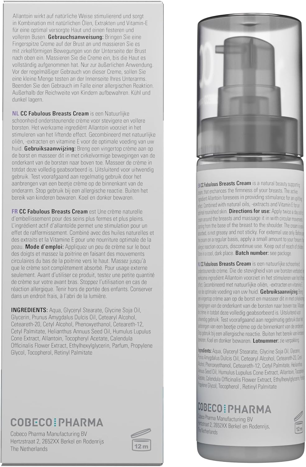 Cobeco – Fabulous Breast Cream (60 ml) | Voor Stevigere en Vollere Borsten