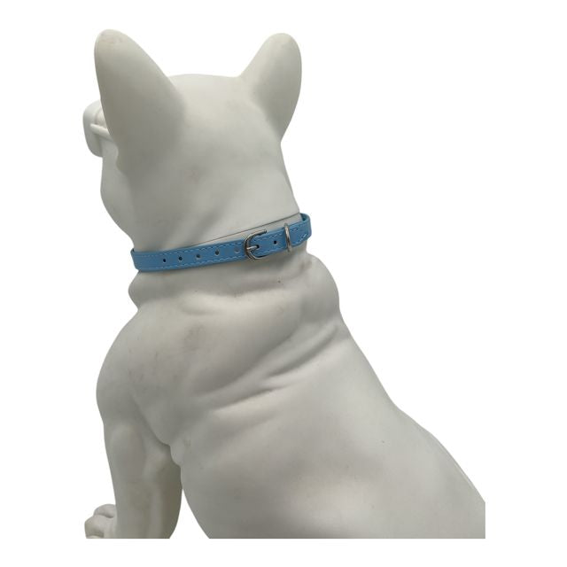 Kattenhalsband / Kleine Hondenhalsband - Blauw - Diameter 11 CM - Lengte 38 CM - Breedte 1 CM