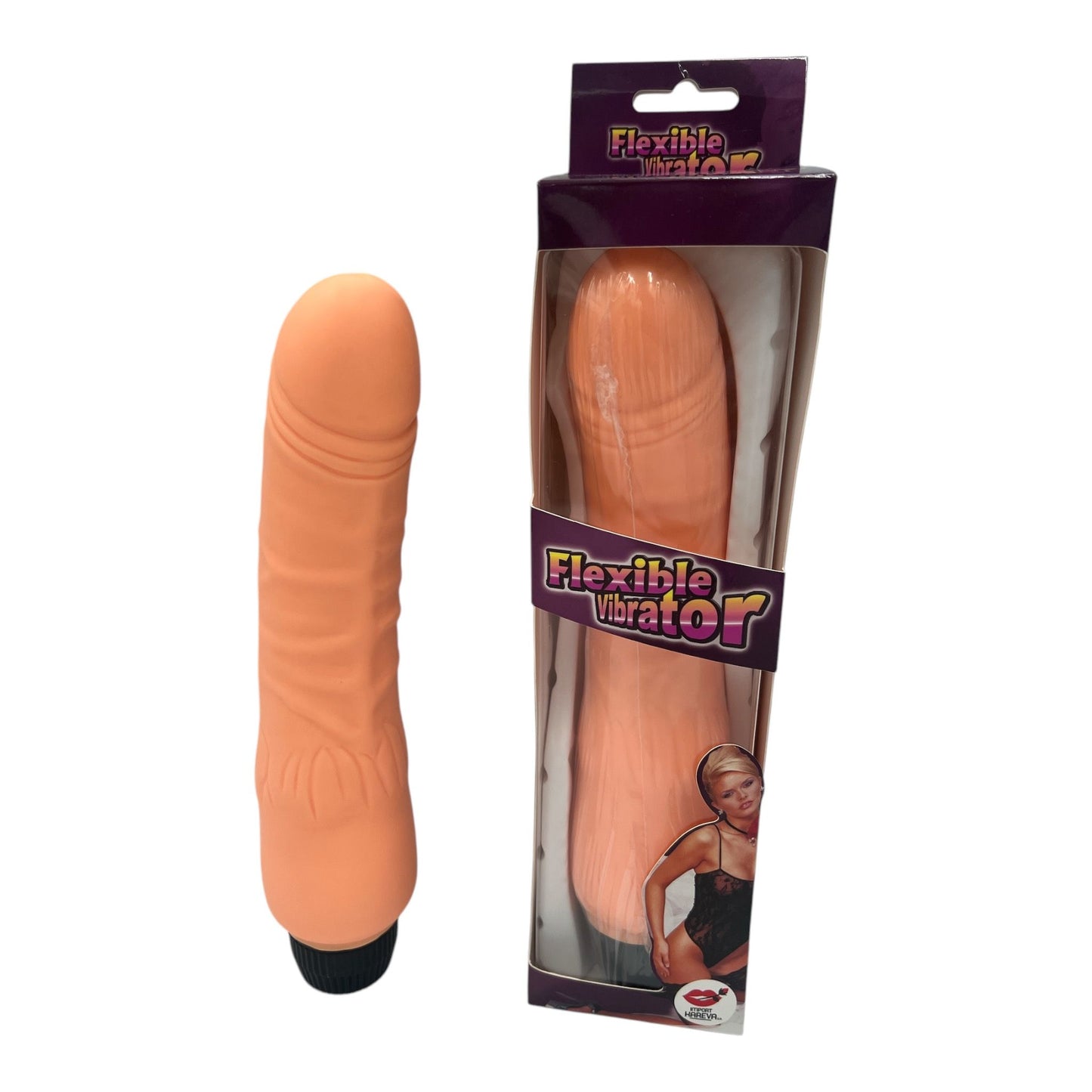 Trendy Deals - TD13016 Realistische Flexibele Vibrator, 20 cm / 8 Inch