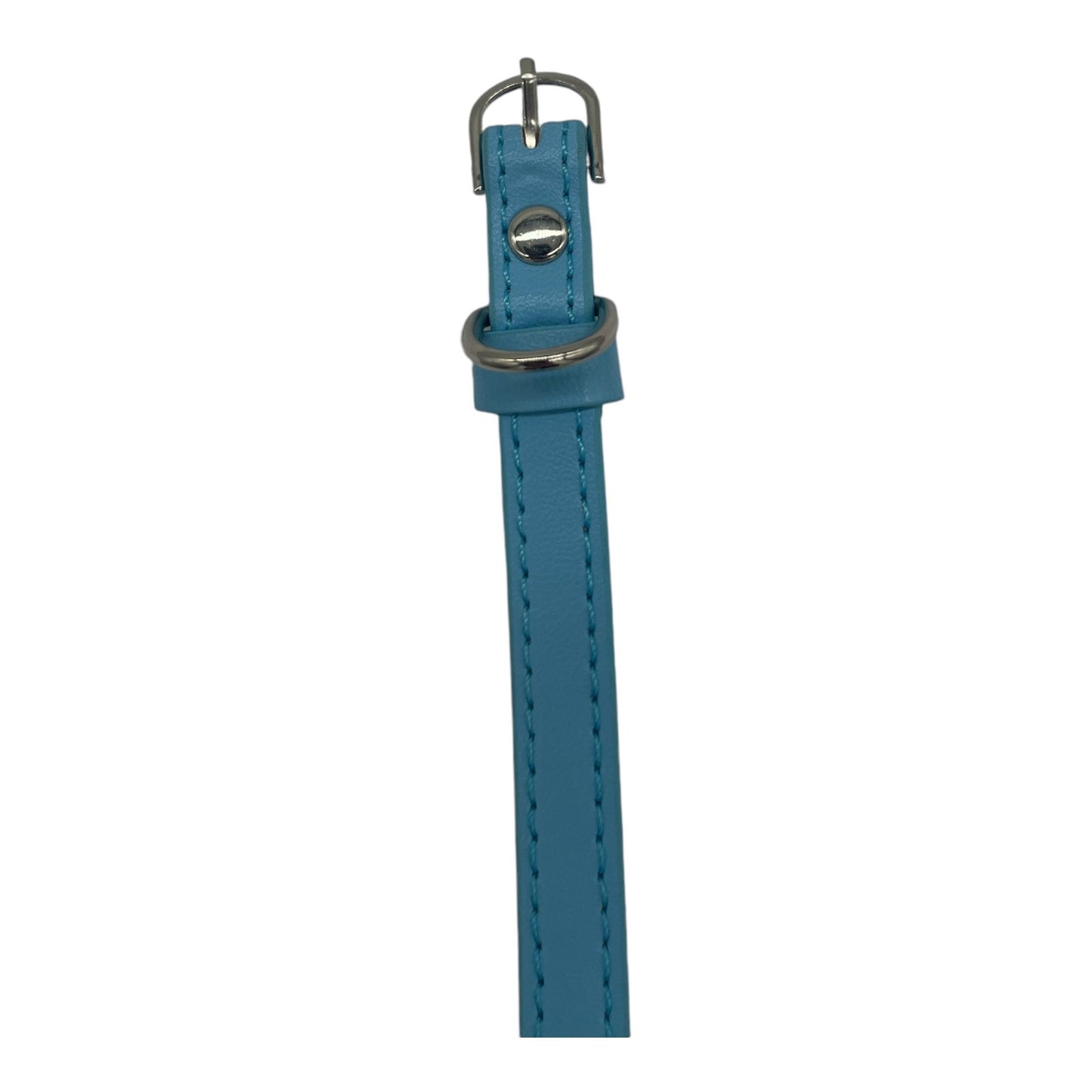 Kattenhalsband / Kleine Hondenhalsband - Blauw - Diameter 11 CM - Lengte 38 CM - Breedte 1 CM